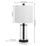 Amner 20.5" Glass Modern Contemporary Fillable Glass LED Table Lamp