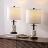 Amner 20.5" Glass Modern Contemporary Fillable Glass LED Table Lamp