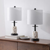 Amner 20.5" Glass Modern Contemporary Fillable Glass LED Table Lamp
