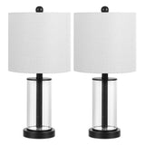Amner 20.5" Glass Modern Contemporary Fillable Glass LED Table Lamp