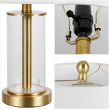 Amner 20.5" Glass Modern Contemporary Fillable Glass LED Table Lamp