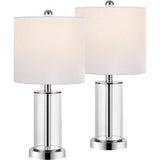 Amner 20.5" Glass Modern Contemporary Fillable Glass LED Table Lamp