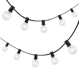 Indoor/Outdoor 25 ft. Contemporary Rustic Incandescent G40 Bistro Globe Bulb String Lights