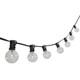Indoor/Outdoor 25 ft. Contemporary Rustic Incandescent G40 Bistro Globe Bulb String Lights