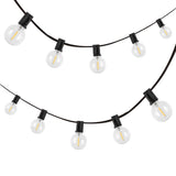 Indoor/Outdoor 25 ft. Contemporary Rustic Incandescent G40 Bistro Globe Bulb String Lights