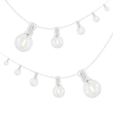 Indoor/Outdoor 25 ft. Contemporary Rustic Incandescent G40 Bistro Globe Bulb String Lights