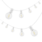 Indoor/Outdoor 25 ft. Contemporary Rustic Incandescent G40 Bistro Globe Bulb String Lights