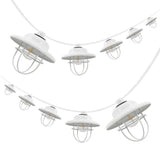 Indoor/Outdoor 10 ft. Rustic Farmhouse Incandescent G40 Metal Cage Shade String Lights