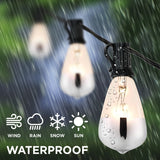 10-Light Indoor/Outdoor 10 ft. Rustic Industrial ST38 Clear Bulb String Lights