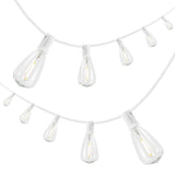10-Light Indoor/Outdoor 10 ft. Rustic Industrial ST38 Clear Bulb String Lights