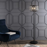 Elizabeth 60" Crystal/Metal LED Floor Lamp - JONATHAN Y