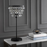 Buckingham 25" Crystal/Metal Table Lamp - JONATHAN Y
