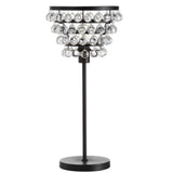 Buckingham 25" Crystal/Metal Table Lamp - JONATHAN Y