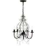 Maura 17" Crystal/Metal LED Chandelier - JONATHAN Y