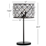 Gabrielle 22.5" Metal/Crystal LED Table Lamp - JONATHAN Y