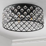 Gabrielle 19" Metal/Crystal LED Flush Mount Ceiling Light - JONATHAN Y