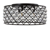 Gabrielle 19" Metal/Crystal LED Flush Mount Ceiling Light - JONATHAN Y