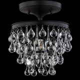 Toronto Metal/Crystal LED Flush Mount - JONATHAN Y