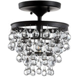 Toronto Metal/Crystal LED Flush Mount - JONATHAN Y
