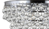 Toronto 16" Metal/Crystal LED Flush Mount - JONATHAN Y