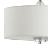 Marc 15" Metal/Crystal LED Semi Flush Mount - JONATHAN Y