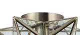 Stella 12" Moravian Star Metal/Clear Glass LED Flush Mount
