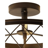 Eleanor 15" Metal LED Semi Flush Mount Ceiling Light - JONATHAN Y