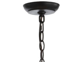 Soka 20" Adjustable Globe Metal/Rope LED Pendant - JONATHAN Y