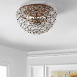 Isabelle 15.5" Metal/Acrylic LED Flush Mount