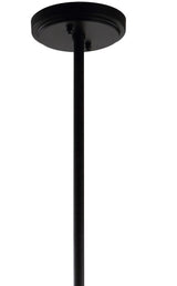Adam Adjustable Metal/Glass LED Pendant - JONATHAN Y