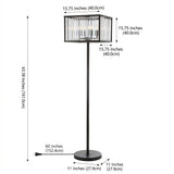 Bevin 63" Metal/Crystal LED Floor Lamp Oil Rubbed Bronze/Crystal – DIM