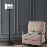 Bevin 63" Metal/Crystal LED Floor Lamp - JONATHAN Y