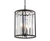 Bevin 12" Metal/Crystal LED Pendant - JONATHAN Y