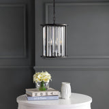 Bevin 12" Metal/Crystal LED Pendant - JONATHAN Y