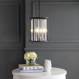 Bevin 12" Metal/Crystal LED Pendant - JONATHAN Y