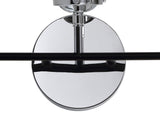 Caleb Brass Vanity Wall Sconce Clear