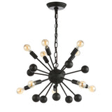 Orbit 19.5" Adjustable Iron Modern Industrial Sputnik LED Chandelier - JONATHAN Y