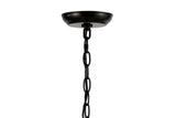 Stellaa 12" Moravian Star Metal/Clear Glass LED Pendant - JONATHAN Y