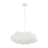 Zephyr 23" Modern Contemporary Silk LED Cloud Pendant - JONATHAN Y