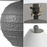 Archer 21" Coastal Cottage Textured Resin/Metal Ridged LED Table Lamp