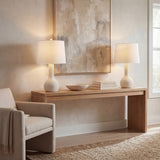 Katee 24.75" Modern Scandinavian Textured Resin/Metal Gourd LED Table Lamp