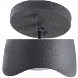 Luella 11.75" 1-Light Bohemian Coastal Adjustable Plaster-Look Organic Scalloped Dome Metal LED Pendant