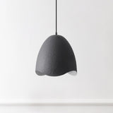 Luella 11.75" 1-Light Bohemian Coastal Adjustable Plaster-Look Organic Scalloped Dome Metal LED Pendant