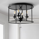 Alma 16" Metal LED Flush Mount - JONATHAN Y