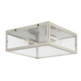 Grayson 12" Metal/Glass LED Flush Mount - JONATHAN Y