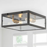 Grayson 12" Metal/Glass LED Flush Mount