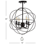 Alma 12" Metal LED Flush Mount - JONATHAN Y