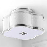 Quatrefoil Scalloped Shade Metal Classic Glam LED Flush Mount - JONATHAN Y
