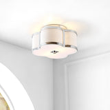 Quatrefoil Scalloped Shade Metal Classic Glam LED Flush Mount - JONATHAN Y