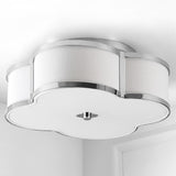 Quatrefoil Scalloped Shade Metal Classic Glam LED Flush Mount - JONATHAN Y